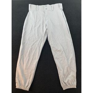 Alleson Athletic‎ Youth Baseball Softball Pants Gray XL Elastic Waist Cuffs